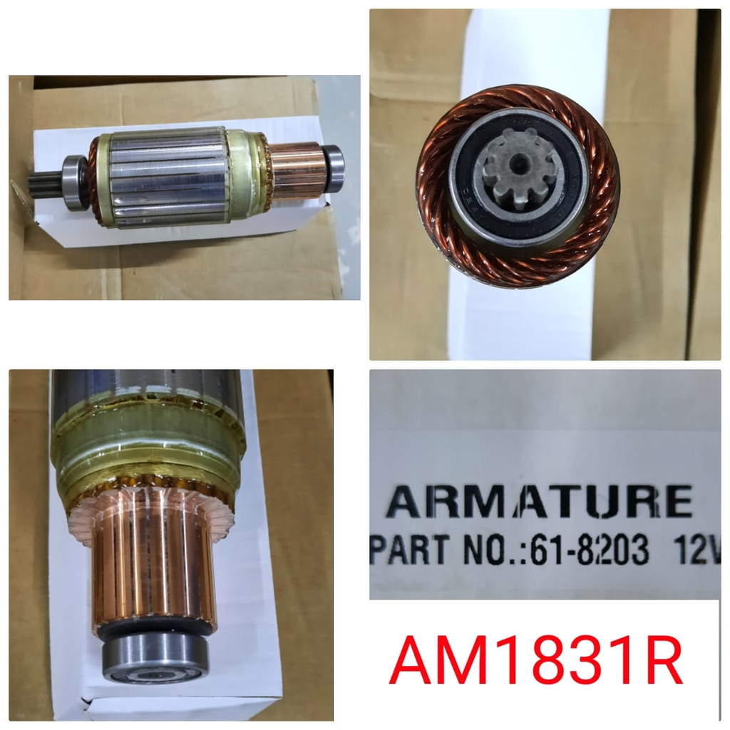 AM1831R   - ND 12V 9SP ARMATURE + BEARING