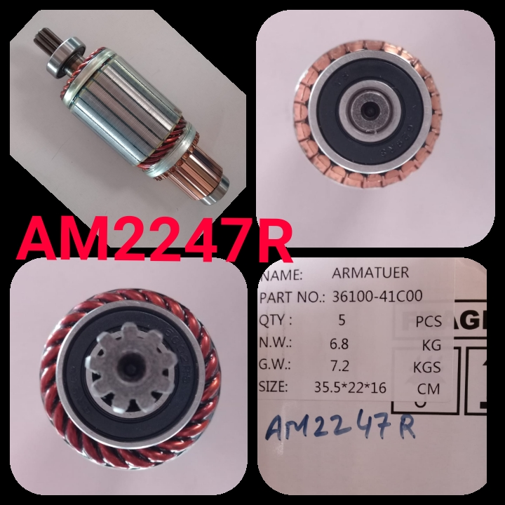 AM2247R   - DAEWOO AC ENGINE OEM 24V 9SP ARMATURE+BEARIG