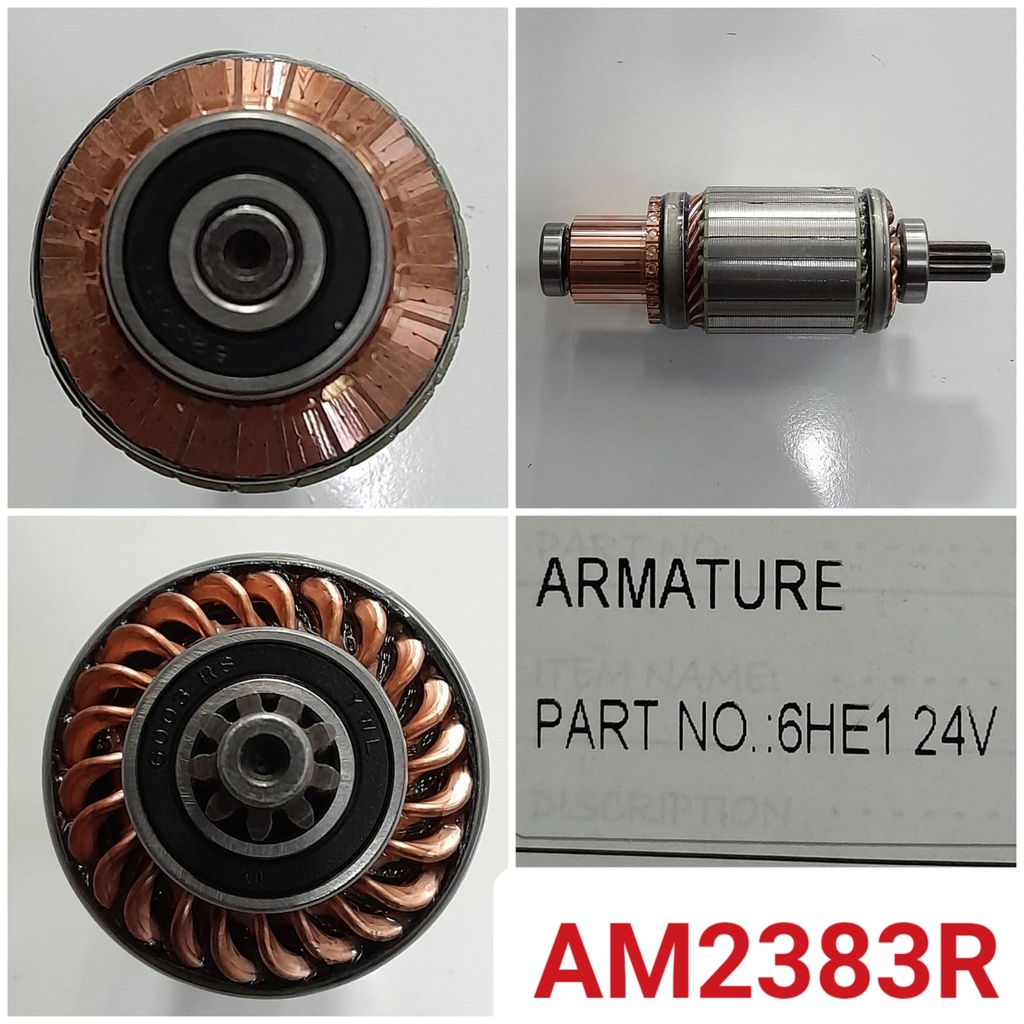 AM2383R   - IZU 6HE1 ND OEM 9SP 24V ARMATURE+BEARING