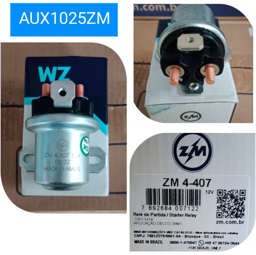 AUX1025ZM- 12V SILVER/GOLDEN 4 POINT SAFETY SWITCH