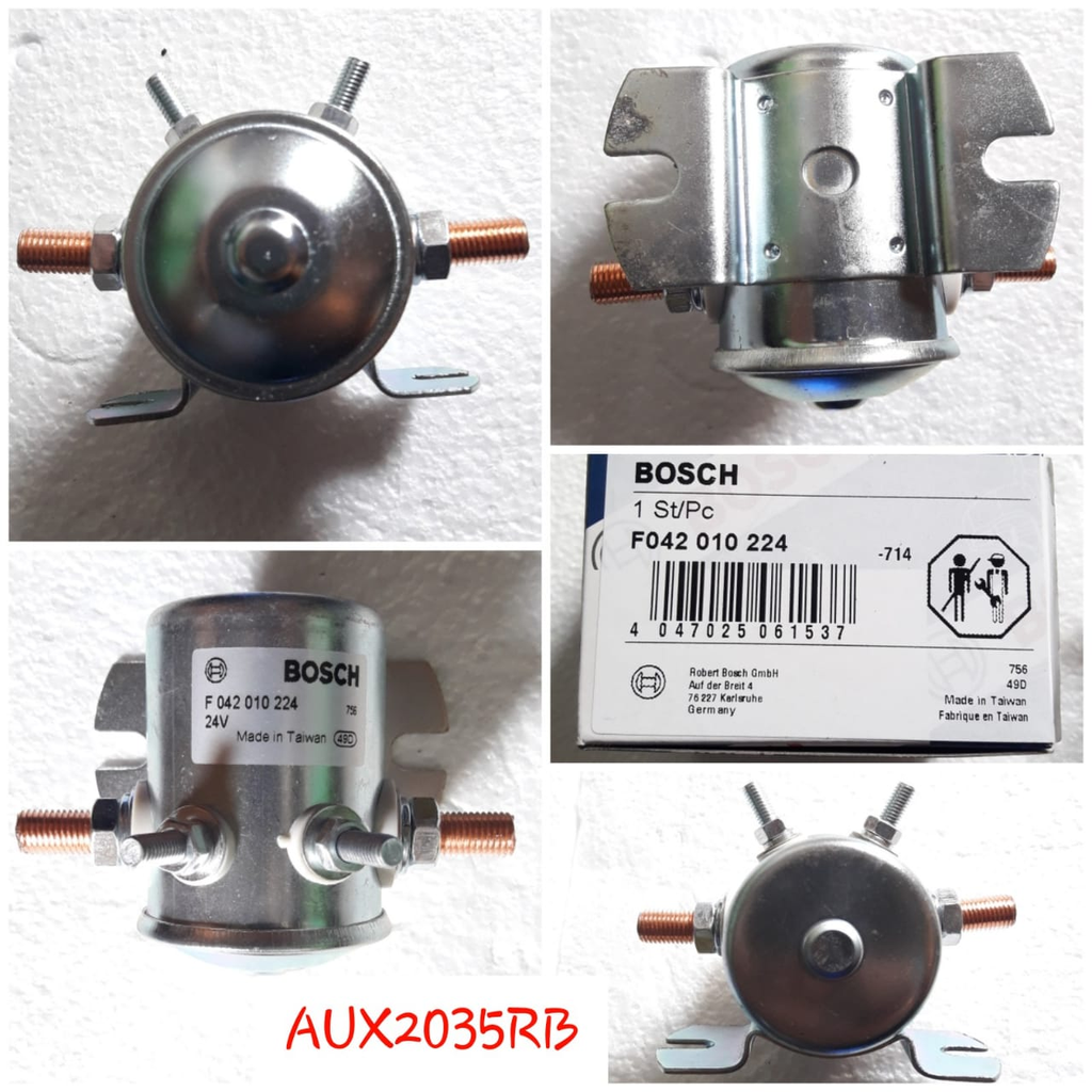 AUX2035RB-BOSCH 24V 200A SILVER ROUND 4 POINT SOLENOID SWITCH