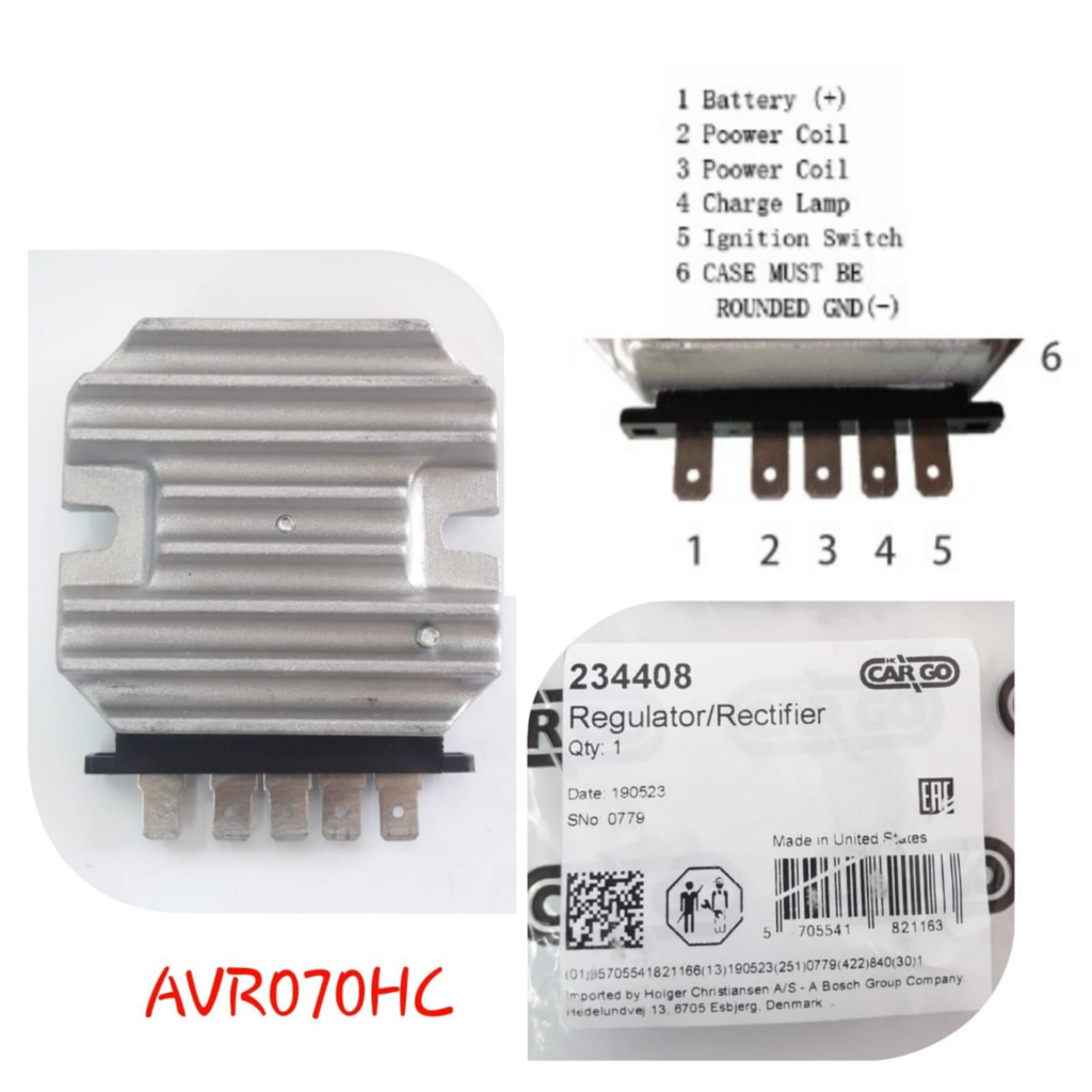 AVR070HC-GENERATOR 12V 5 PIN REGULATOR