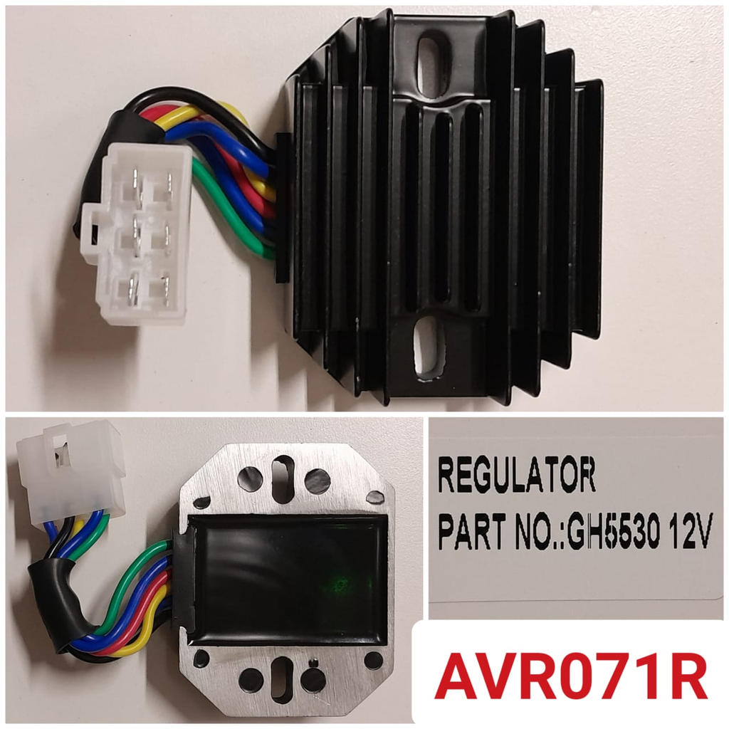 AVR071R-GENERATOR 12V 6WIRE WHITE GRIP REGULATOR
