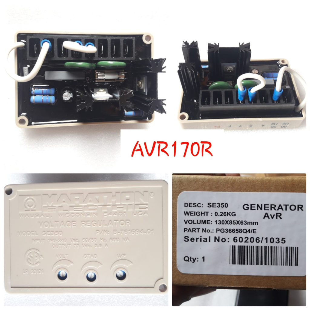 AVR170R   - SMALL WHITE SE350 AVR CONTROL UNIT