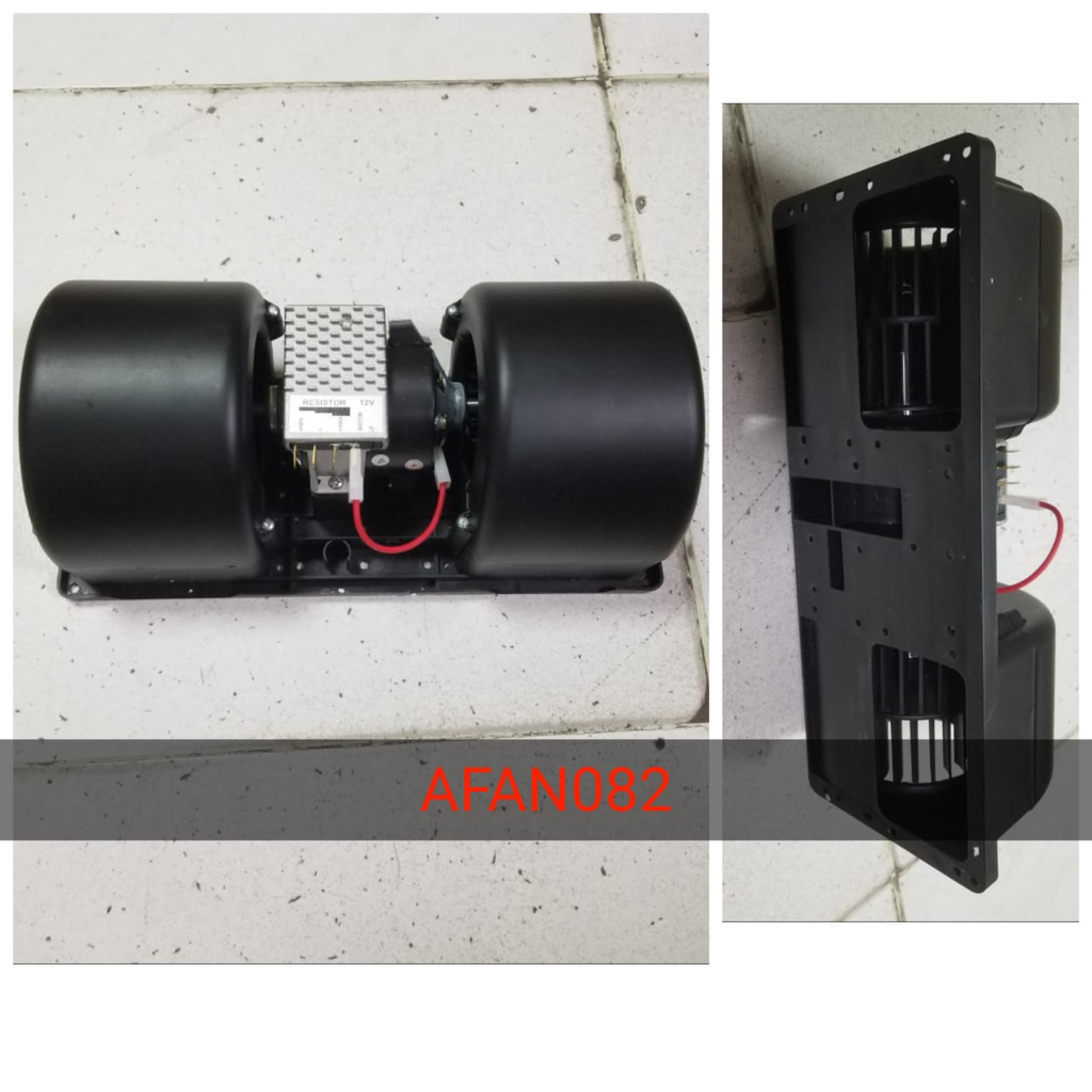 BFAN126-JCB/MECH 12V SPAL A/C BLOWER MOTOR+BOX+RESISTOR