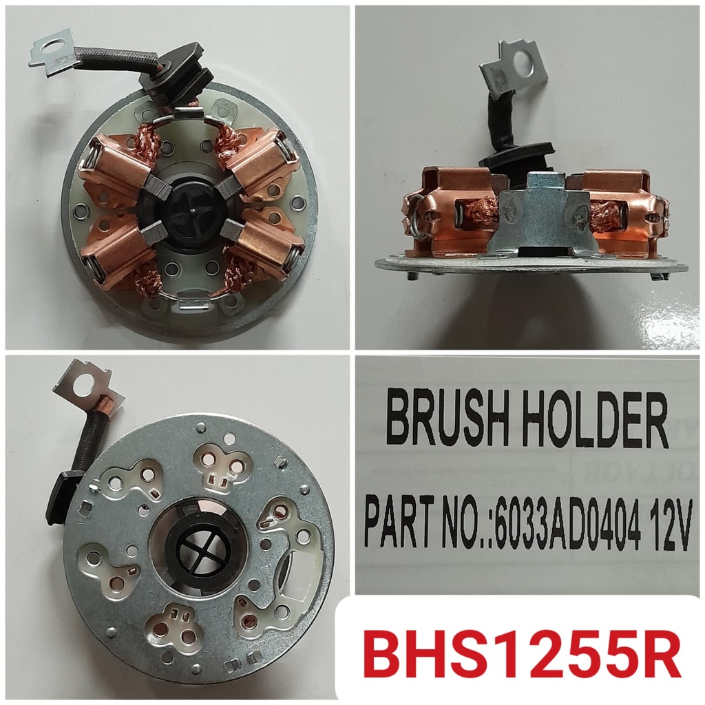 BHS1255R   - DTZ N/M BRUSH HOLDER + CARBON BRUSHES