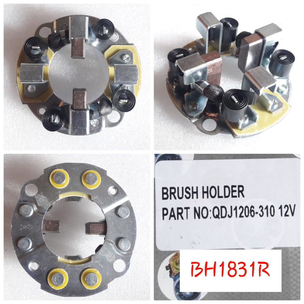 BHS1831R   - ND 12V BRUSH HOLDER ASSY WITH CARBONS