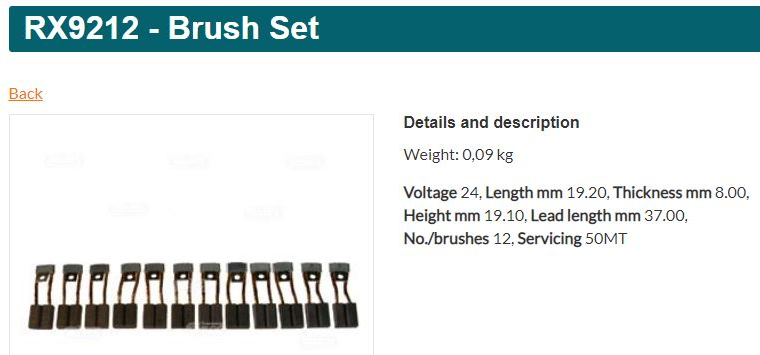 CARS2192HC - CT 50MT (12PC)STR 2B/W+PATRI SMALL CARBON SET