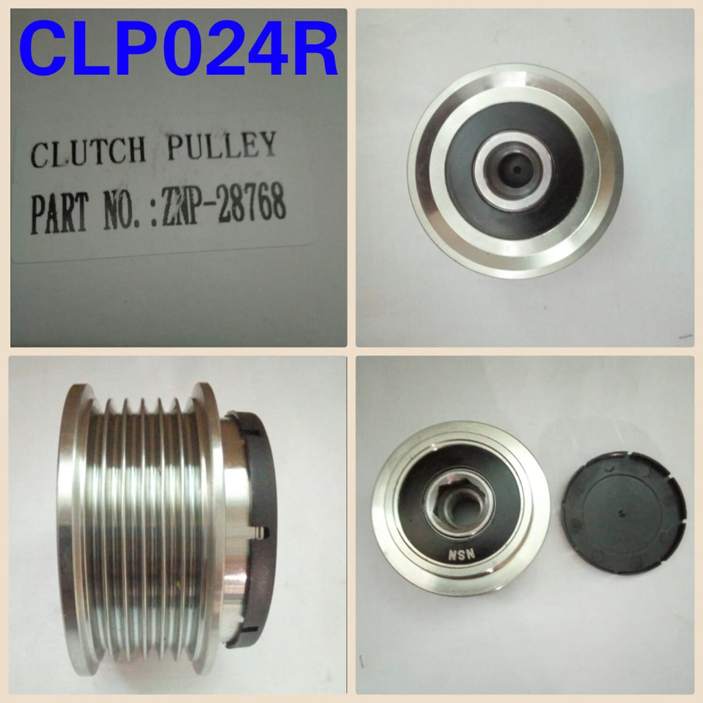 CLP024R- TOYOTA COROLLA 6PK CLUTCH PULLEY