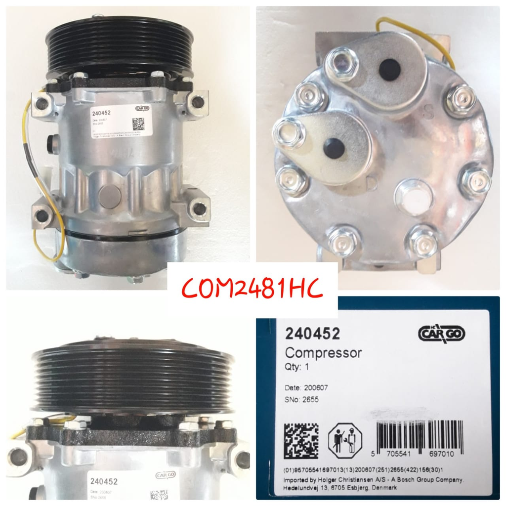 COM2481HC-VLV FH LONG BACK CLOSED PIPE COMPRESSOR