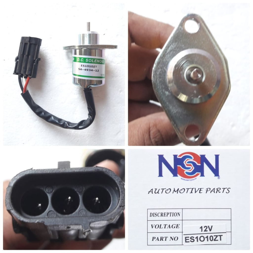 ES1010ZT-12V BABY SWITCH YANMAR STRAIGHT,THREAD PISTON, DIESEL STOPPER