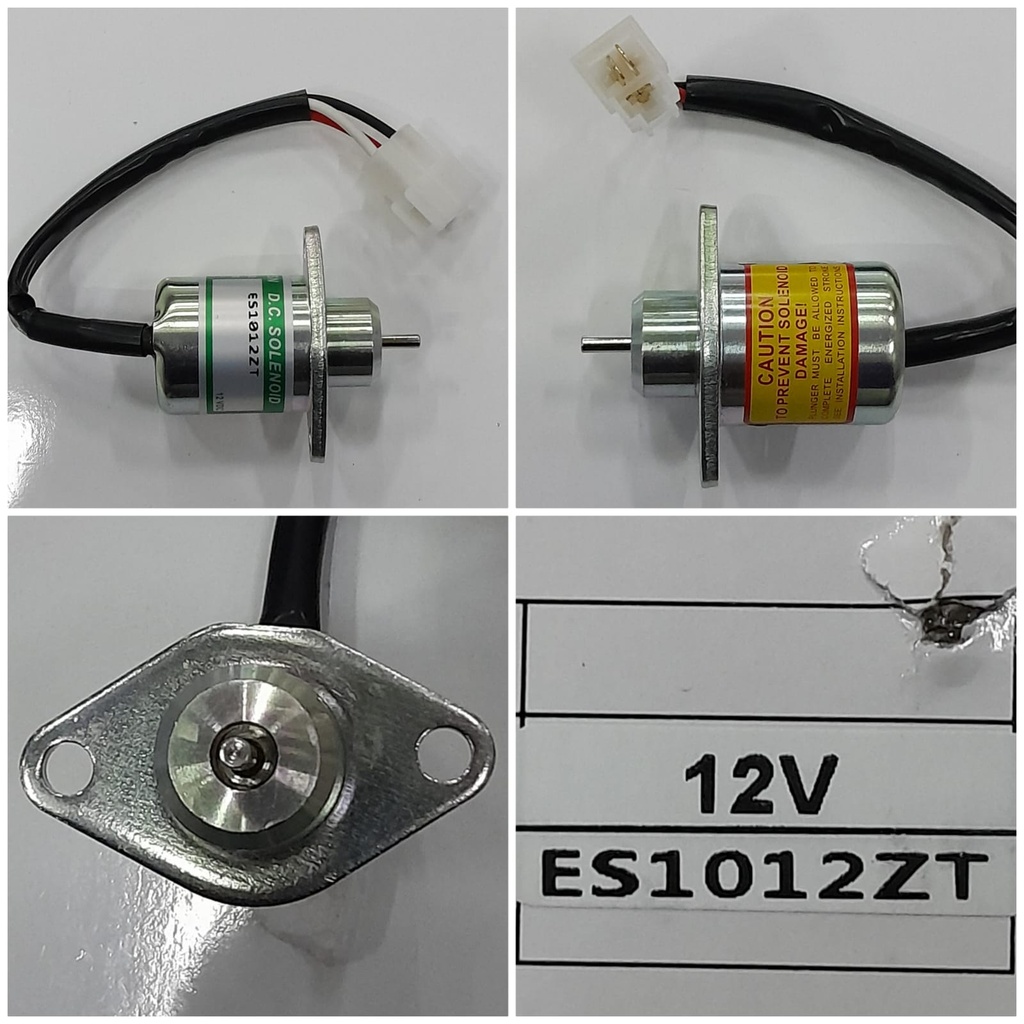 ES1012ZT- (ES1001) 12V BABY SWITCH,45MM, 3PIN WHITE GRIP,DIESEL  STOPPER