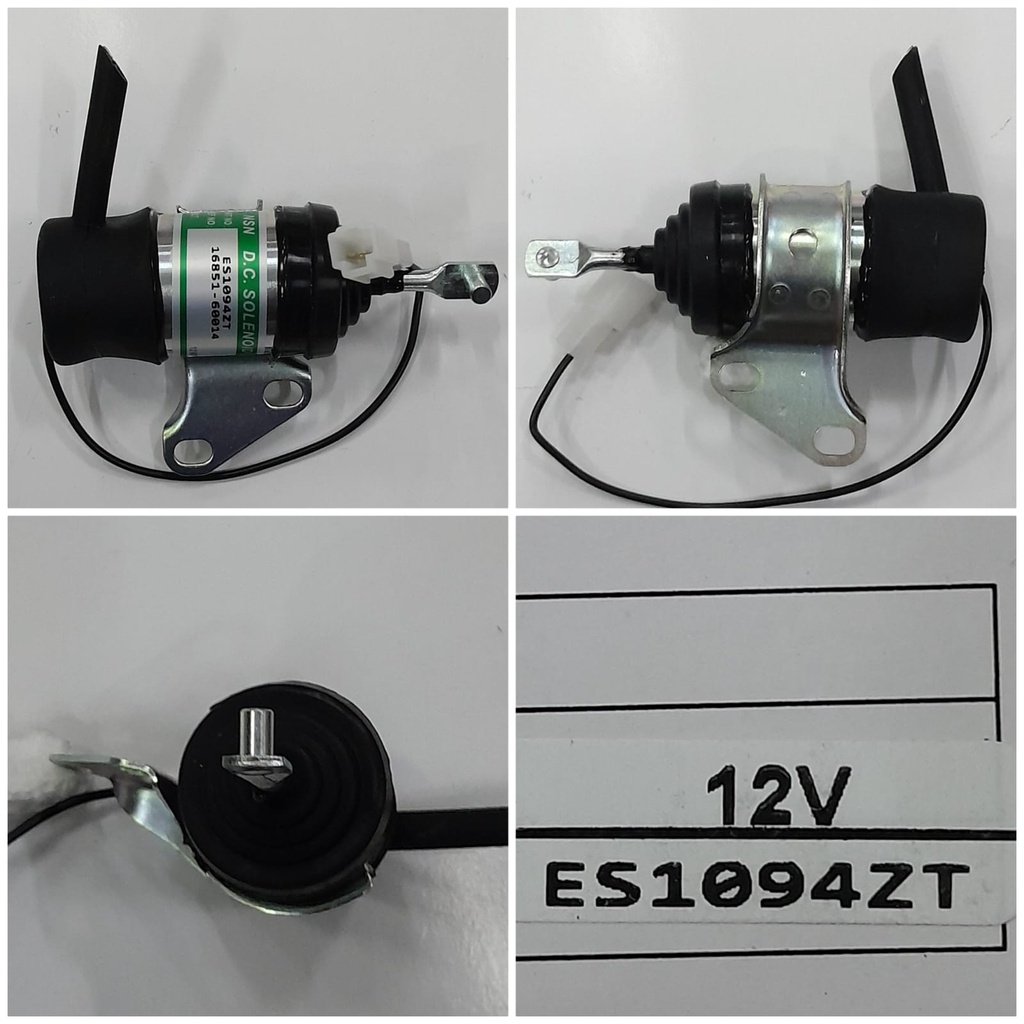 ES1094ZT-12V KUBOTA BLACK 2 SIDE BOLT DIESEL ENGINE STOPPER STOPPER