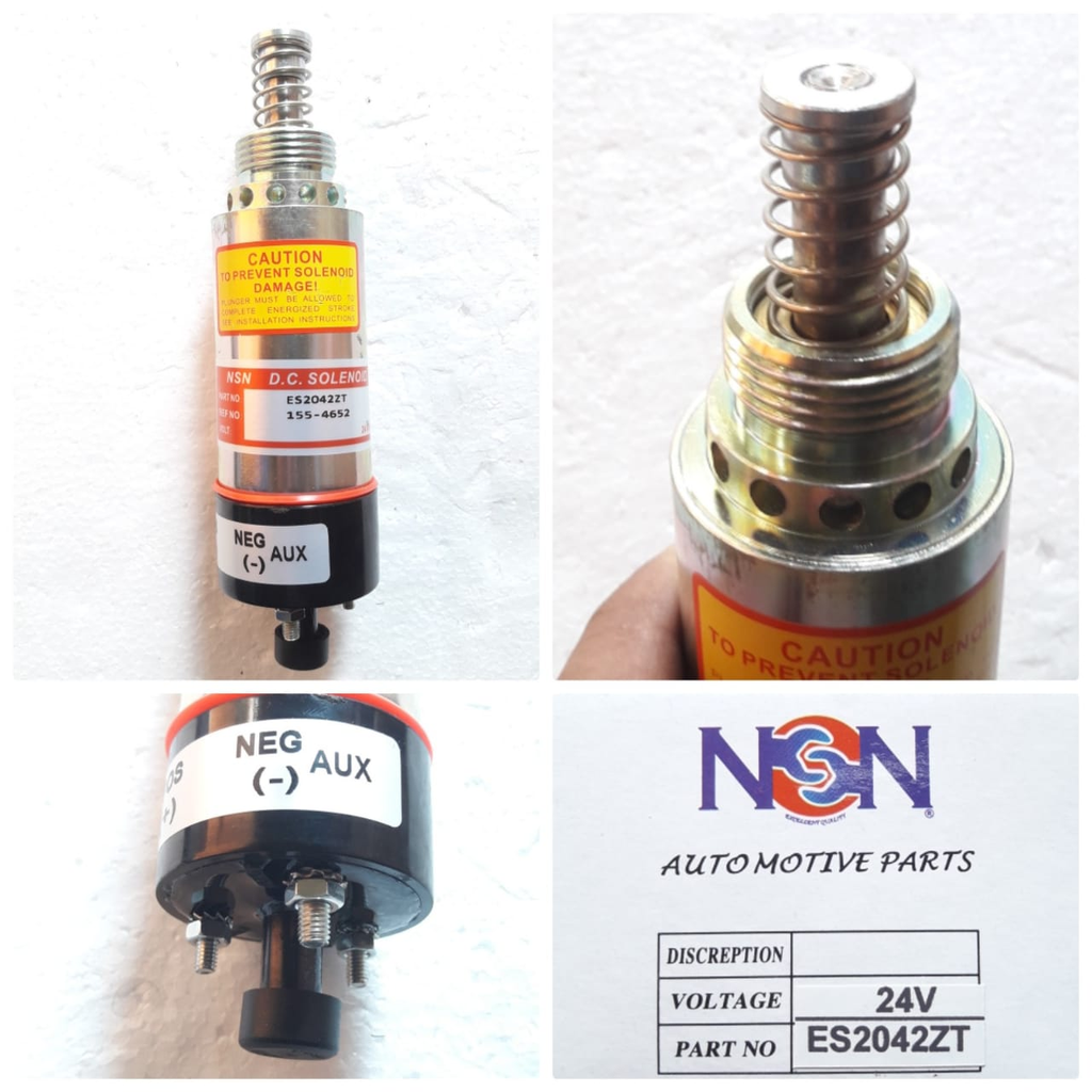 ES2042ZT-24V CT 950F W/O EAR NEW MODEL,3PIN, DIESL ENGINE STOPPER