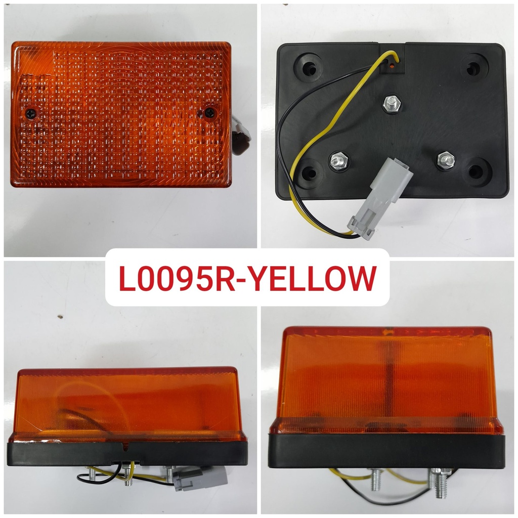 L0095R-YELLOW   - CAT YELLOW BULB REAR LIGHT ASSEMBLY