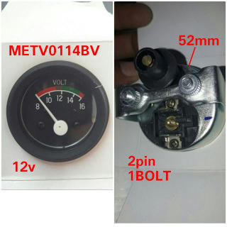 METV0114BV   - 12V 52MM 8-16V VOLT METER