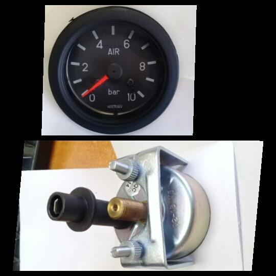 METV0201V- MECH AIR PRESSURE 52MM (0-10)BAR,M12*1.5 GAUGE