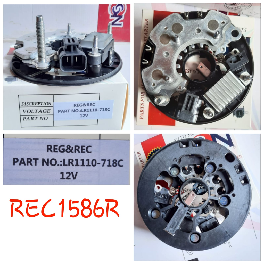 REC1586R-NISSAN MAXIMA 12V 110A FC-GR 2P M10 B/B RECT+REGULATOR  ASSEMBLY