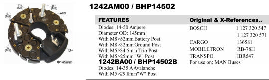 REC2018ZT   - BSH BUS 145MM 4B+1P BIG RECTIFIER