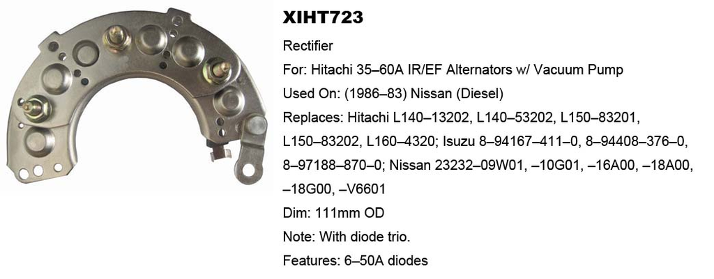 REC663VZ   - IZU TD27 RECTIFIER PLATE
