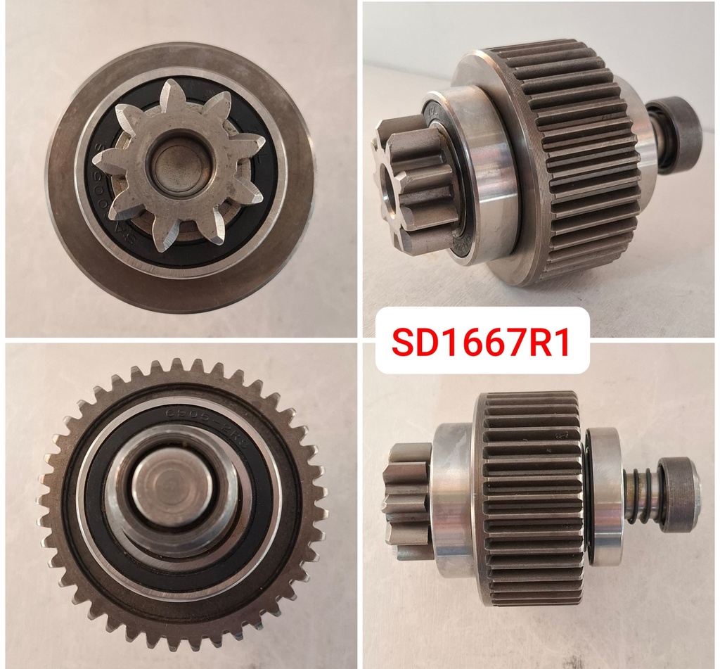 SD1667R1   - NSSN TD27 12V 9T CW GEAR BENDIX