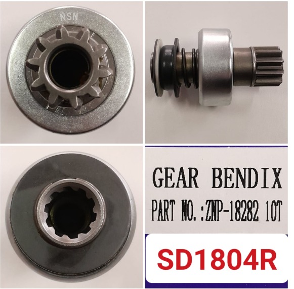 SD1804R-T.T/CMN 10T (32MM) CW GEAR BENDIX