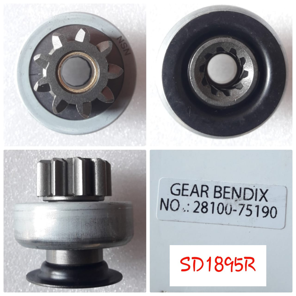 SD1895R   - TOYOTA HIACE/HILUX OEM 9T GEAR BENDIX