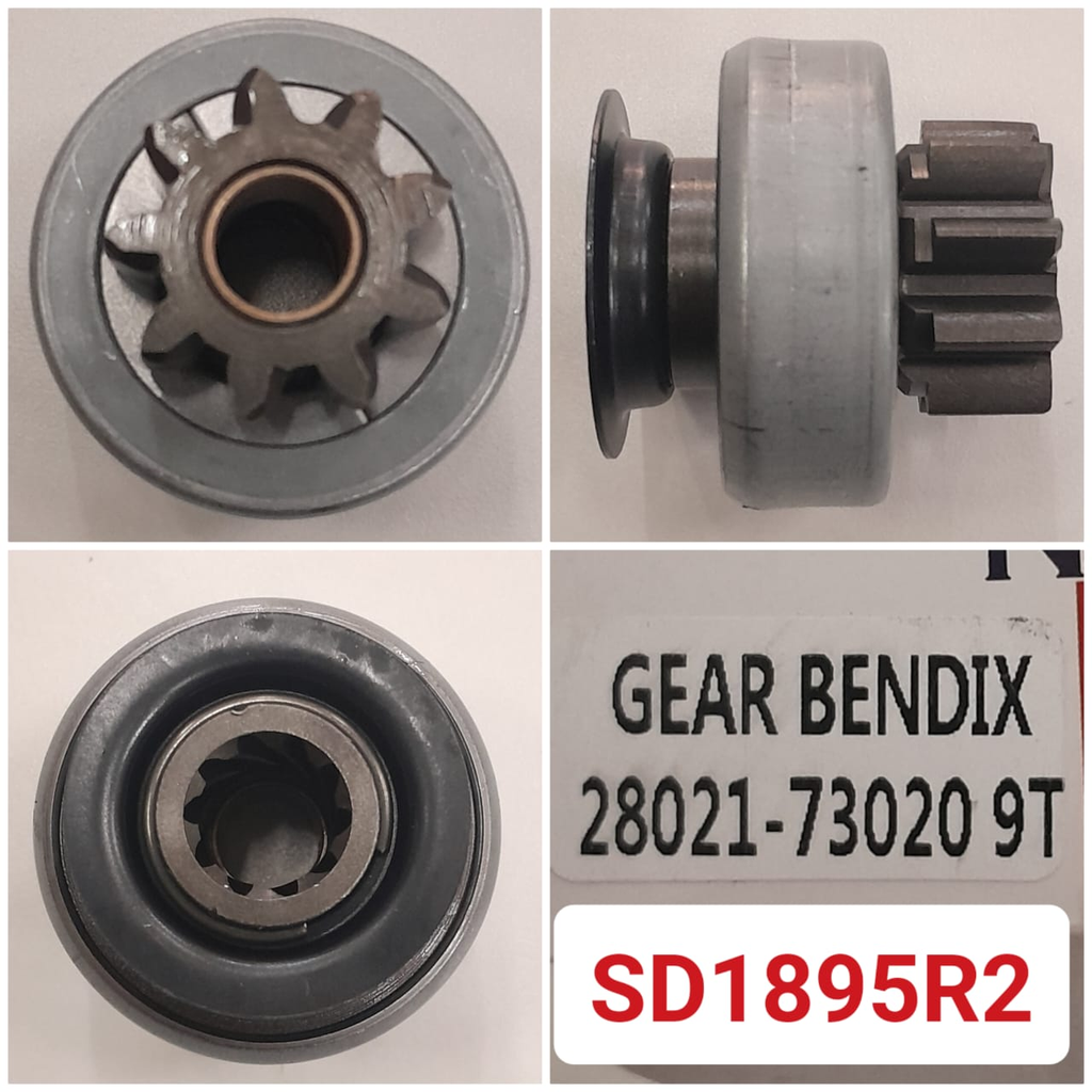 SD1895R2   - TOYOTA HIACE/HILUX OEM 9T GEAR BENDIX