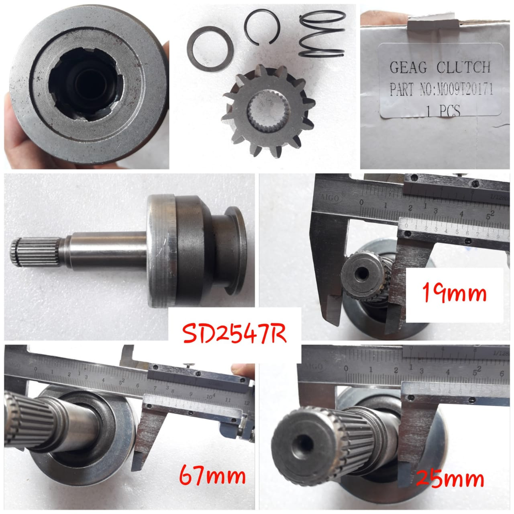 SD2741R   - RNT CLUTCH ASSEMBLY+12T PINION