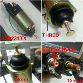 SS0231TX   - MITS/CAT 12V NIPPO SOLENOID SWITCH