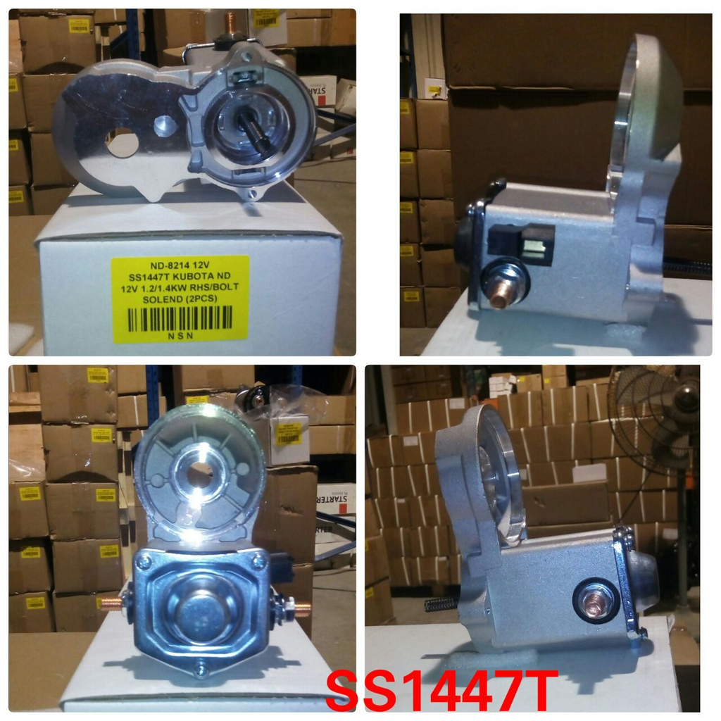 SS1447T   - KUBOTA ND 12V 1.2/1.4KW RH S/BOLT SOLEND