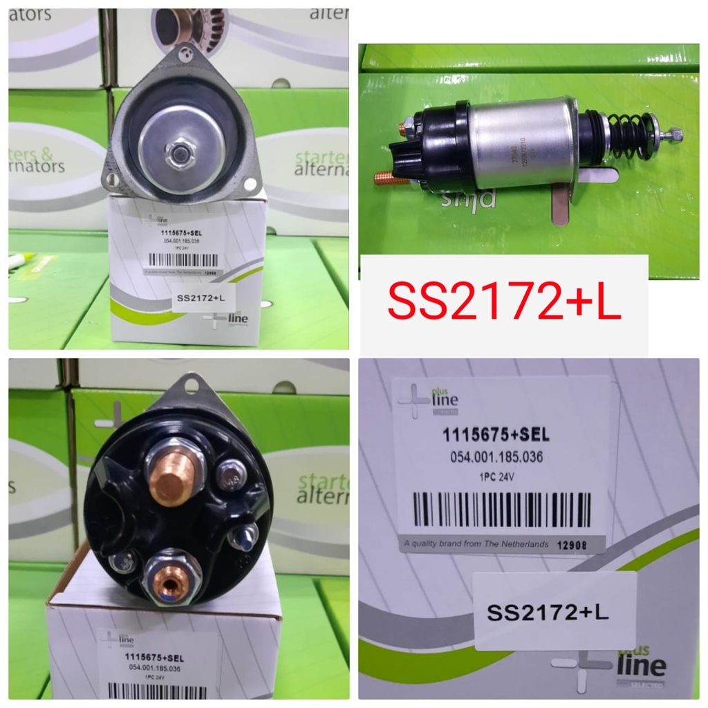 SS2172+L- 41MT 24V W/PISTON S/BOLT 4B SOLENOID SWITCH