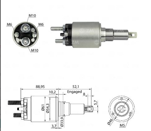 SS2211ZM- CNA STEYR WD615 24V SOLENOID SWITCH