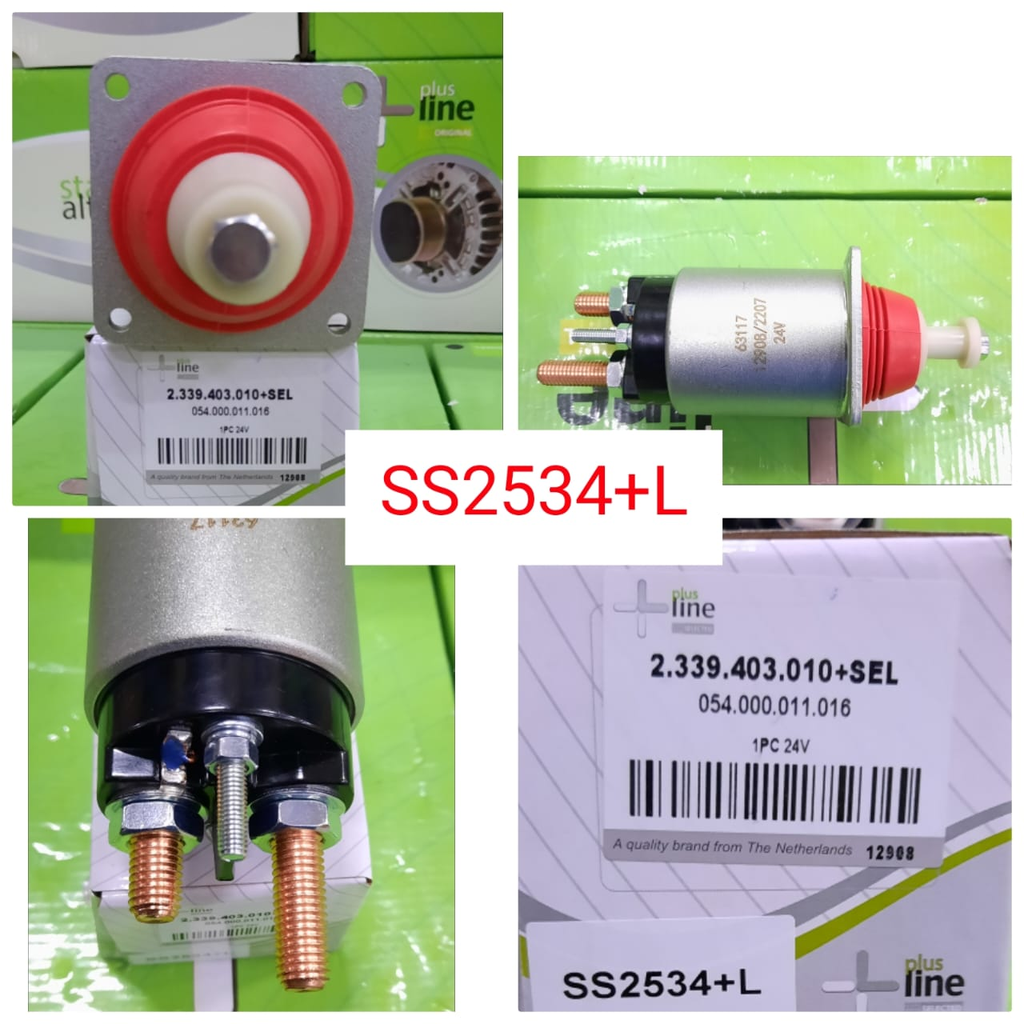 SS2534+L- M/ACT 24V 4BOLT SOLENOID SWITCH