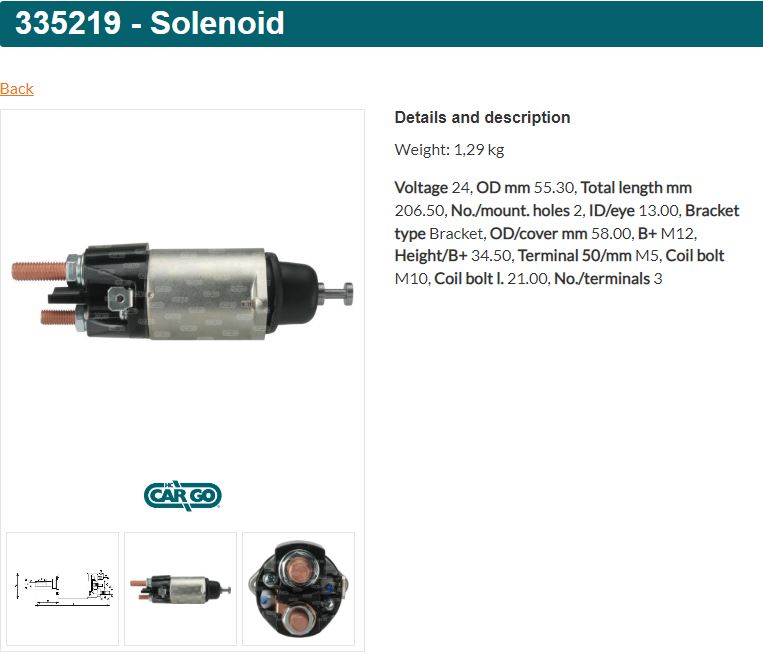 SS2547HC2-MITS/MRCD 39MT ACTROS MP3 N/M M12/M10 RBC SOLENOID SWITCH