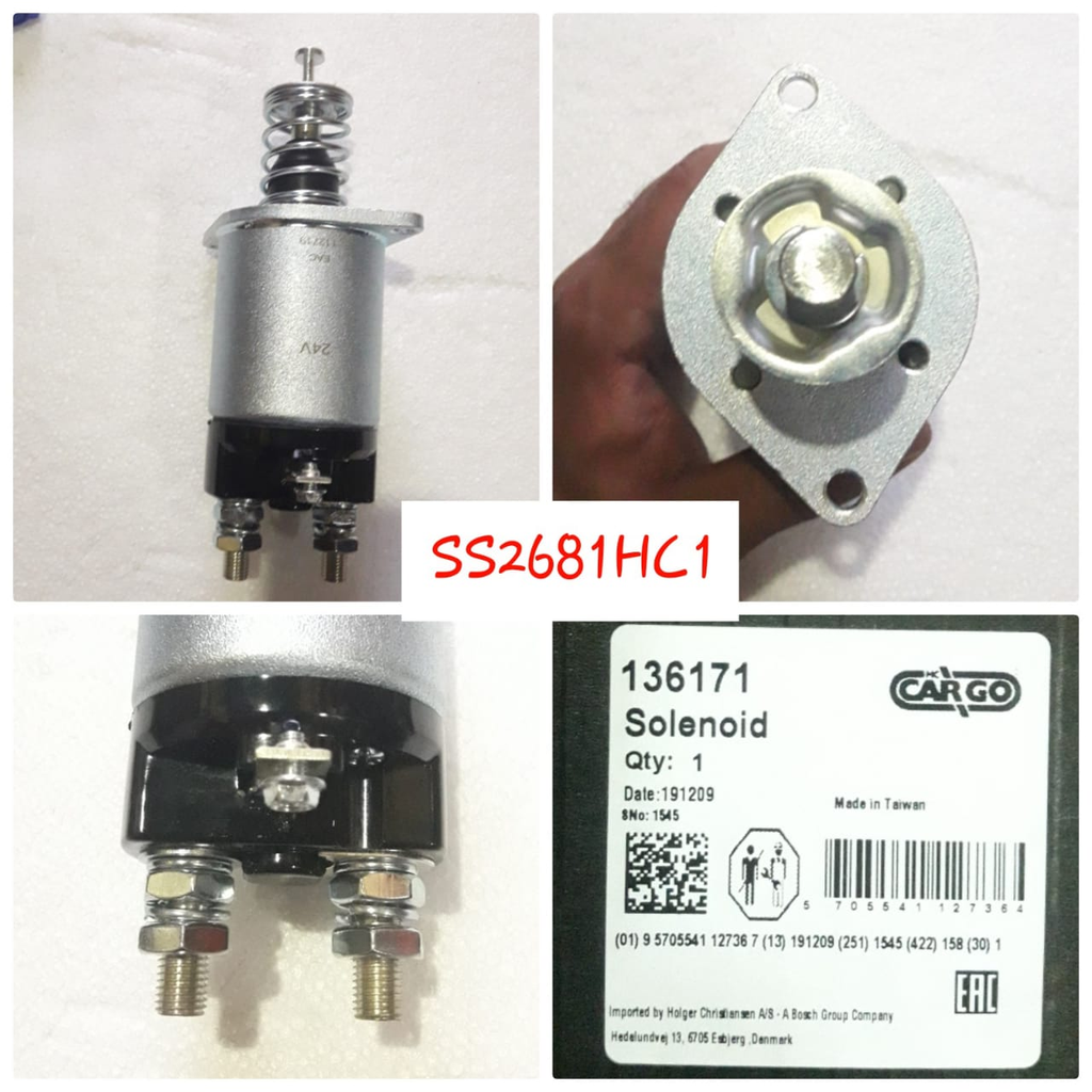 SS2681HC1-HINO 24V 2 EAR RBC SOLENOID SWITCH