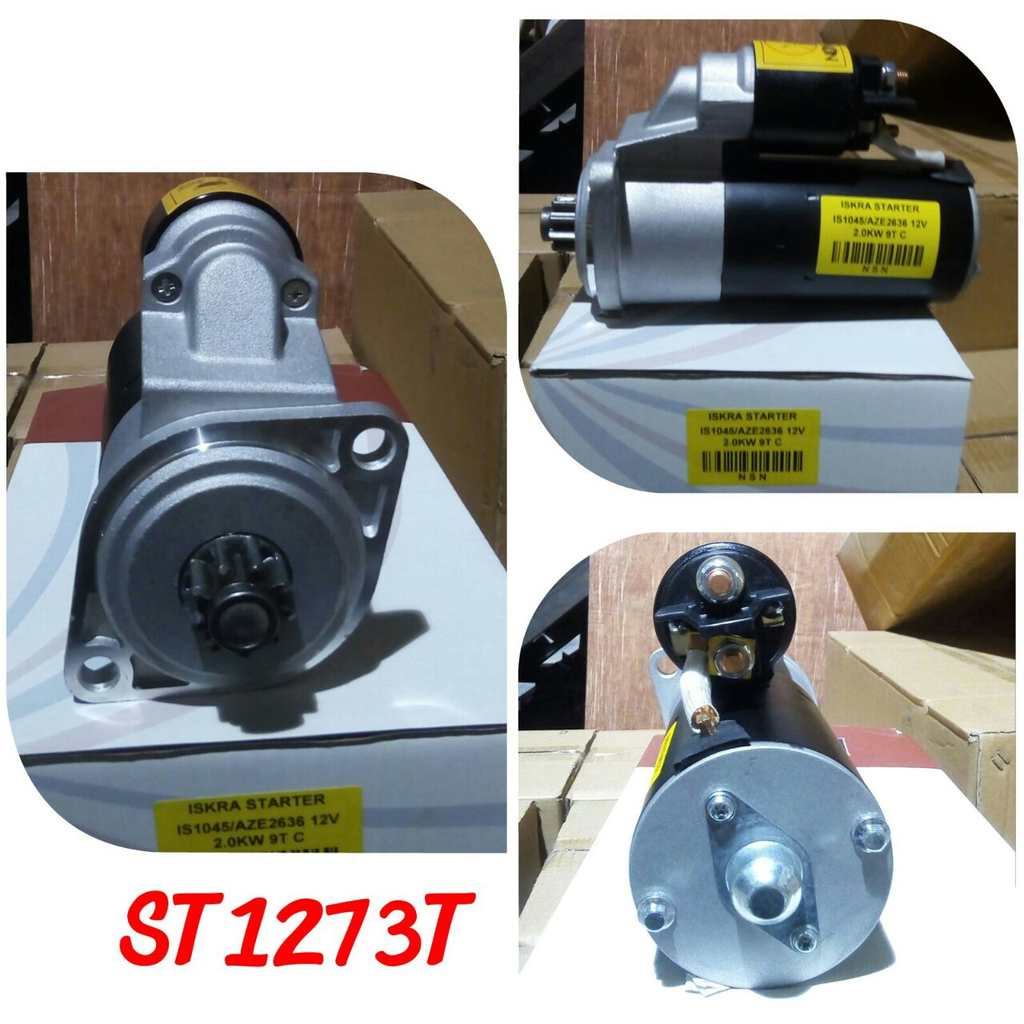 ST1273T-*DUETZ ISKRA HATZ 12V 9T CCW STARTER MOTOR