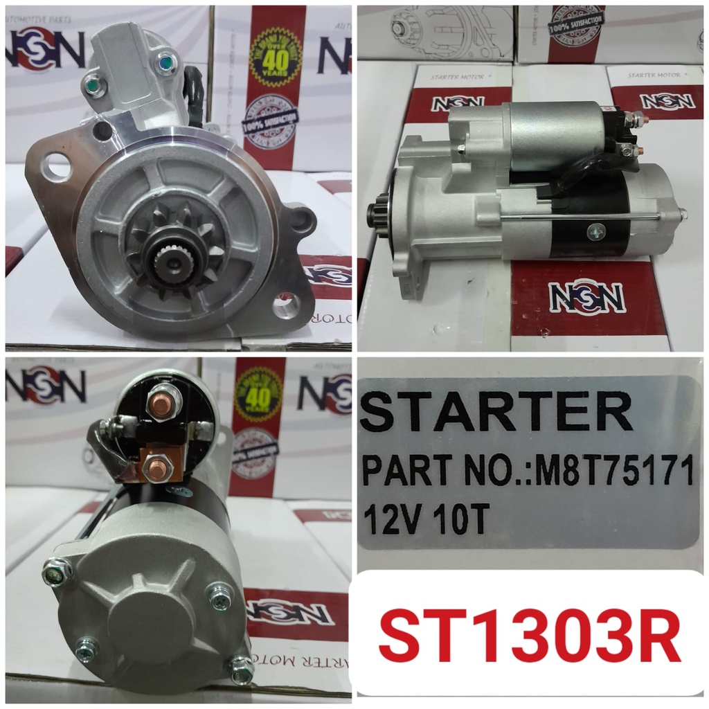 ST1303R   - FORKLIFT S4S 12V 10T N/M STARTER MOTOR