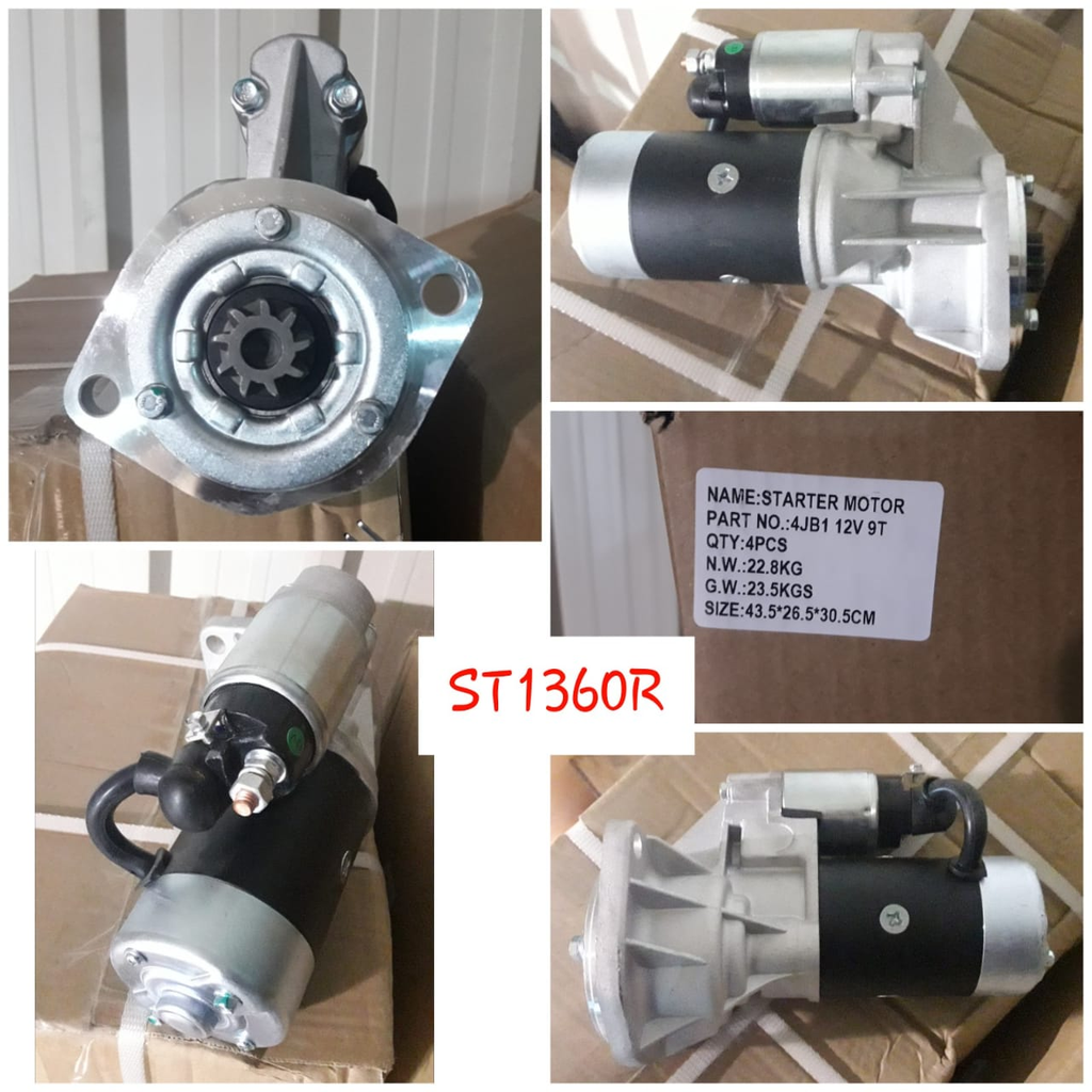 ST1360R-IZU 4JB1 12V9T CENTER SWITCH STARTER