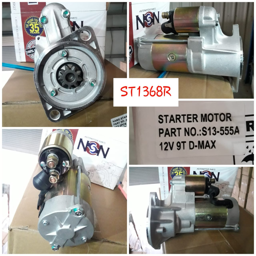 ST1368R   - IZU D-MAX 12V 9T STARTER MOTOR