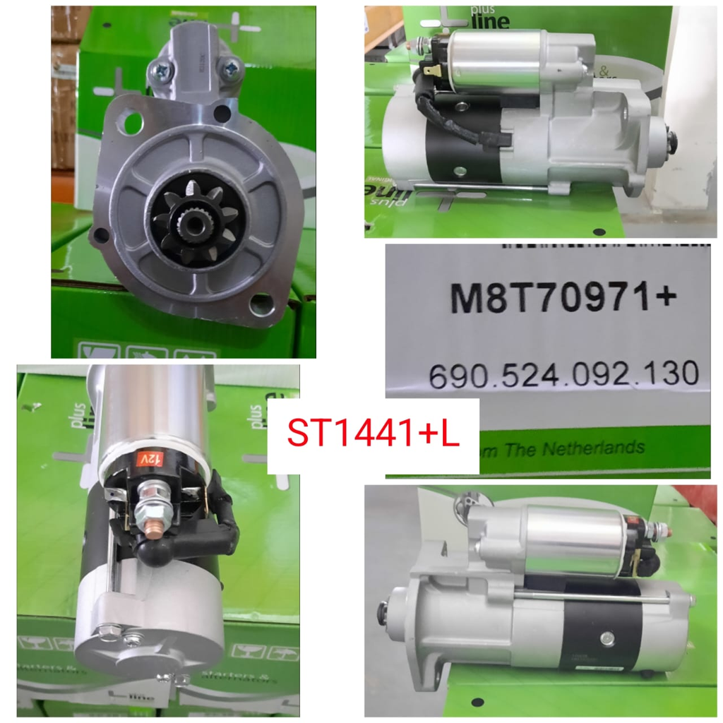 ST1441+L-KUBOTA 12V 9T S/BODY STARTER MOTOR