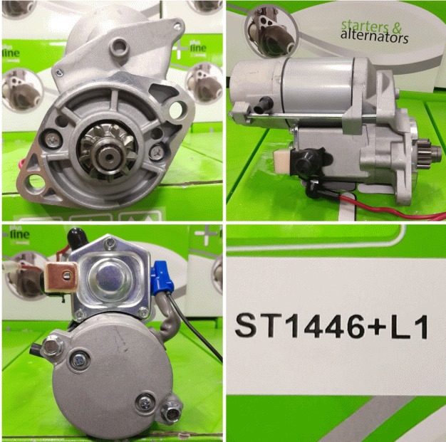 ST1446+L1-KUBOTA B/BODY ND OEM 12V 9T 2KW STARTER