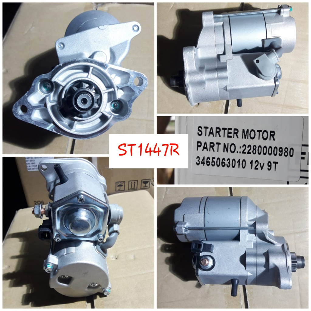 ST1447R   - KUBOTA ND 12V 9T 1 CYL STARTER MOTOR