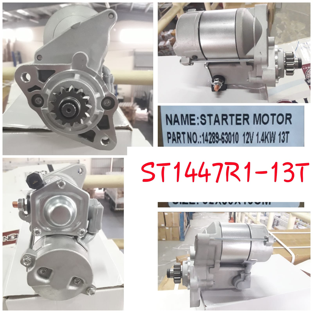 ST1447R1-13T-KUBOTA ND 12V 13T 10/5 STARTER MOTOR