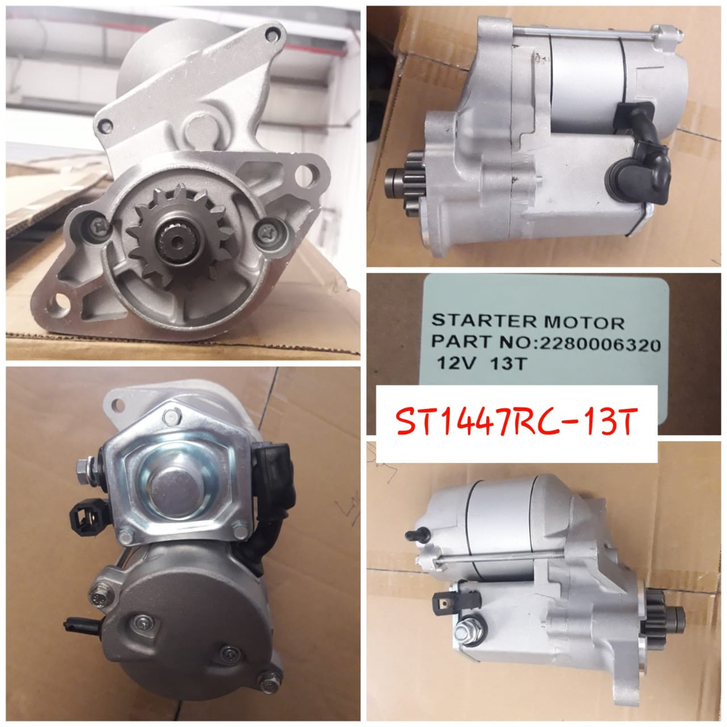 ST1447RC-13T-KUBOTA ND 12V 13T 2/8 1 CYL STARTER MOTOR