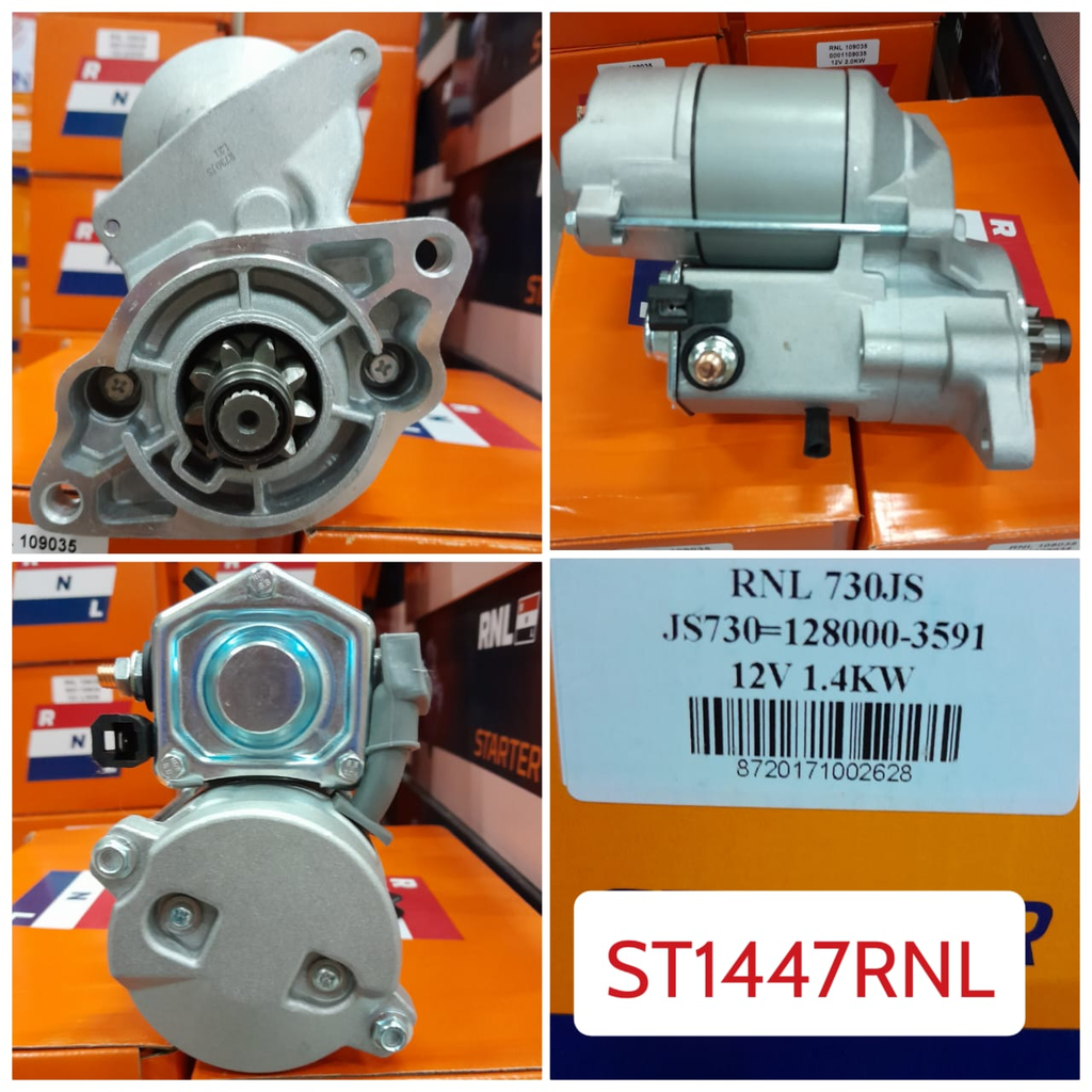 ST1447RNL-KUBOTA ND 12V 9T 1 CYL STARTER MOTOR  