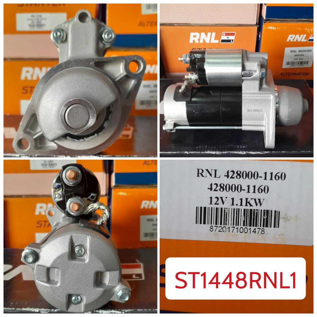 ST1448RNL1-KUBOTA 12V 8T WITH LONG HOUSING STARTER  