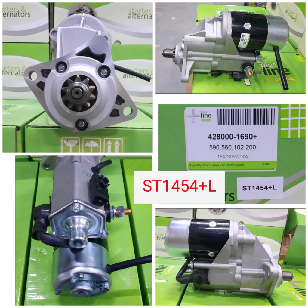 ST1454+L- KOMATSU NEW HOLLAND ND 12V 10T STARTER