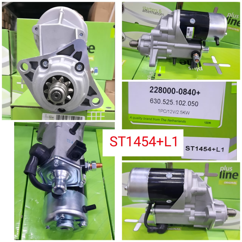 ST1454+L1-KOMATSU ND 12V 10T (3-2) LHC LONG STARTER