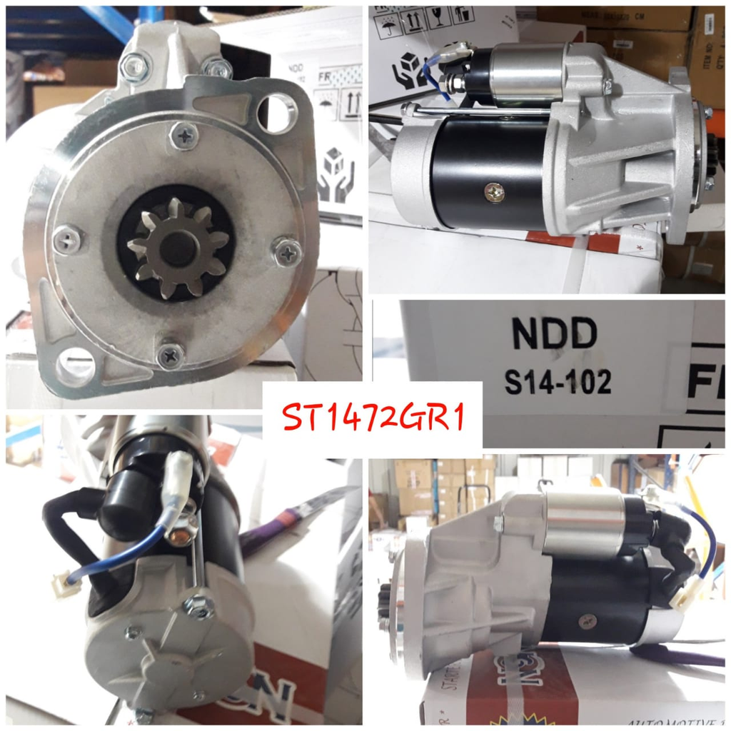 ST1472GR1-KOMATSU FORKLIFT 12V 9T O/BOLT 3.5KW STARTER MOTOR